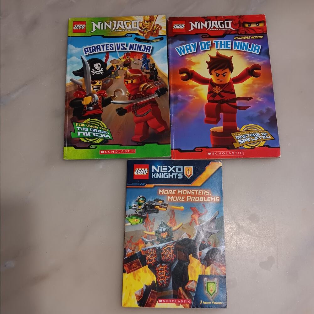 Ninjago Nexo Knights Lot of 3 Books Children's‎ Kids Book